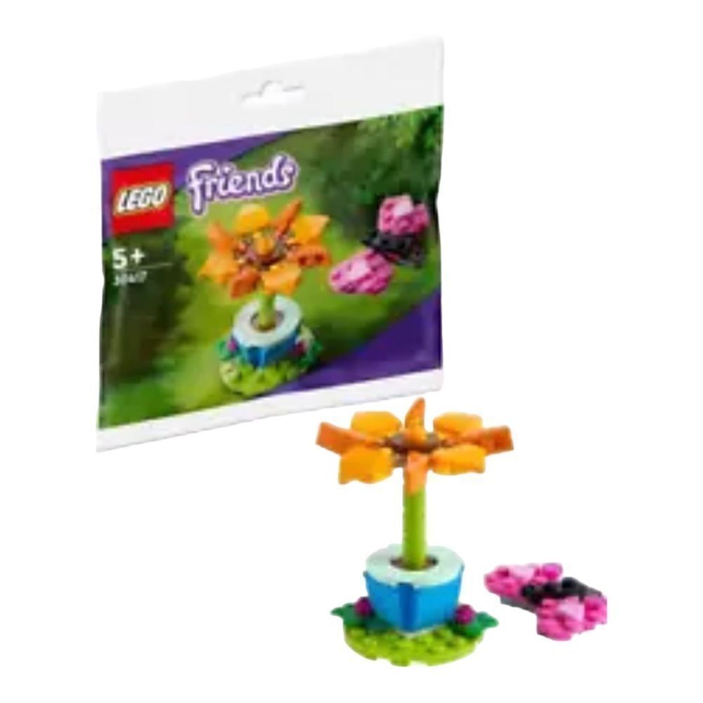 Lego 30417 flower 2 poly  bags friends series  constructed flower not included